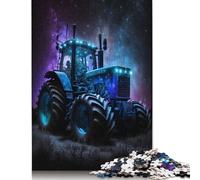 Wooden 1000 Piece Puzzle for Adults, Galaxy Tractor Jigsaw Puzzles Puzzle Gifts, Puzzles for Family Game 1000pcs (75x50cm)