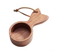 Wooden 10g Coffee Scoop with Fishtail Handle for Measuring Coffee Beans Tea Sugar Flour Spices Supplements Milk and Oats Kitchen Bar Dining Accessory