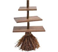 Wooden 3 Tier Serving Tray, Kitchen Table Decor Serving Tier Tray Food Fruits Cupcake Display Tiered Tray Decor