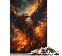 Wooden 500 Piece Puzzle for Adults, Dream Phoenix Jigsaw Puzzles Puzzle Gifts, Puzzles for Family Game 500pcs (52x38cm)