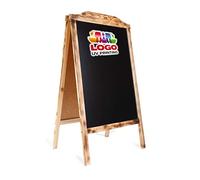 Wooden A-Board, Pavement Sign, Display Chalk Blackboard with High Quality Print RO Burn UV