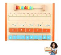 Wooden Abacus For Kids | Early Childhood Math Learning Board, Numbers 1-10, Interactive Arithmetic Toy For Preschool, Kindergarten, Playroom, Daycare, Parent-Child Education