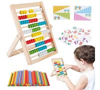 Wooden Abacus for Kids,Early Development Math Counting Toy | Mathematical Calculation Rack,for Preschool Kids Girls Boys Home Kindergarten Nursery Classroom