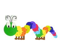 Orange Tree Toys Caterpillar Wooden Children's Fun Educational Alphabet Puzzle