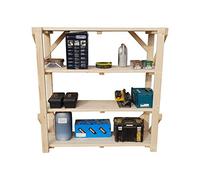 Wooden Acorn Shelving Garage Unit 4 Tier Hand Made-Heavy Duty - Racking Shelf Storage (H-180cm x D-50cm x W-140cm)