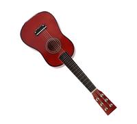 Wooden Acoustic Guitar Beginner Guitar Toy, 23in 6 String Toy Realistic Steel Strings Beginner Practice First Musical Instrument Child Toyfor Children