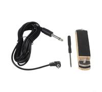 Wooden Acoustic Guitar Soundhole Pickup Module Featuring Humbucker Sensing Element Volume Control and 3.5mm Output