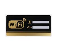 Wooden Acrylic WiFi Sign, Portable WiFi Decor Board, Wifi Code Sign, WiFi Password Sign, WiFi Pattern Password Sign, Professional Wi-Fi Board With Wooden Stand