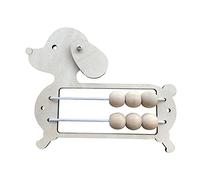 Wooden Activity Board - Material for Learning Basic Skills - Gift Idea for Early Childhood Education in Kindergarten, Puppy