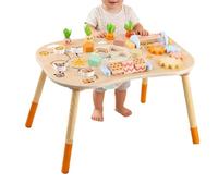 Wooden Activity Table For 1 Year Old Todd-lers Sensory Table Activity Center 1-3 Ba-by Kids Gift Game Wooden Montes-sori - For Boys Girls Birthday Children's Day Kindergarten