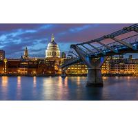 Wooden Adults Jigsaw Puzzles Toys 1000 Pieces, London Millennium Bridge, St Paul'S Cathedral Adults Kids Puzzles Toy Games 75X50Cm