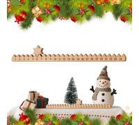 Wooden advent 2025 calendars, Christmas Countdown Decoration With Removable Star Markers, 17.7 inches Wooden Star Countdown Advent Ruler, Woodens Desktop Ornament for Party, Cabinets, Windowsill