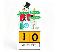Wooden Advent Calendar, Snowman Design Christmas Countdown Calendar