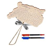 Wooden Adventure Map Decoration Adjustable Journey Memory Panel | Original Wooden Adventure Map Wall Art Individualized Travel Souvenir, Wall Hanging, Household Decoration, for Home