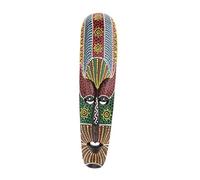 Wooden African Hand Carved Tribal Face Mask Painting Wall Hanging Folk Art 50 cm