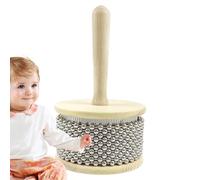 Wooden Afuche Percussion Percussion Shaker Wooden Handle | Beaded Instrument Wooden Handle Rhythm World Percussion for Kids Adults Children Beginners Elementary Music Class Party Band