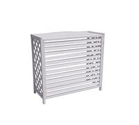 Wooden Air Conditioner Cover Conditioning Shell Blinds Wooden Air Conditioning Cover Outdoor Plant Storage, Wooden Air Conditioner Outer Frame