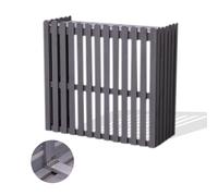 Wooden Air Conditioner Cover - Decorative Slatted Fence for Outdoor AC Unit Protection, Waterproof Design Enhances Garden Aesthetics