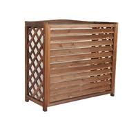 Wooden Air Conditioner Cover Flower Stand Wooden Air Conditioning Rack Conditioning Shell Blinds Solid Wood Air Conditioning Cover Outdoor Plant Storage/Outer Diameter/85X35X75Cm(Size:85X35X75Cm)