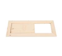 Wooden Air Vent Rectangle Air Vent Grille Ventilation Equipment Sauna Accessory with Adjustable Air Gaps for Sauna Room and Steam Room
