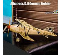 Wooden Airplane Model,Dancing Wings Hobby VS02 1/15 Wooden Static Airplane Model Display Replica 500mm Albatross Kit Craft Wood Furnishing Gift for Children and Adults