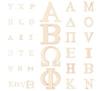Wooden Alphabet Letters Smooth Wood 72pcs, for DIY Crafts Making