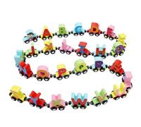 Wooden Alphabet Train, Strong Magnetic Train with 26 Letter Trains & 1 Locomotive, Preschool Educational Alphabet for Toddlers Kids Boys and Girls Gifts Party Favour