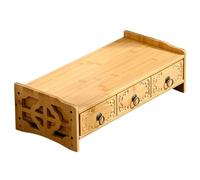 Wooden Altar Table Small Base wood Buddhist Shrine Altar Table, With Drawer Storage Altar table,Puja Table for Home Bamboo altar Altar Table,Buddhist Altar Table for Divination Worship