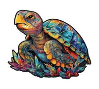 Wooden Animal Jigsaw Puzzle Unique Shape Pieces Complete with Storage Bag Reference Poster Educational Challenging Game for Family Friends Quality Time