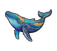 Wooden Animal Jigsaw Puzzle Unique Shape Pieces Complete with Storage Bag Reference Poster Educational Challenging Game for Family Friends Quality Time