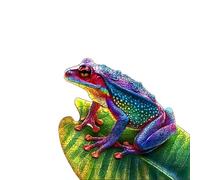 Wooden Animal Shaped Desktop Ornament Figurines, Irregular Desktop Ornaments (A3, 06)