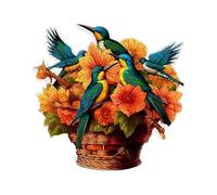 Wooden Animal Shaped Desktop Ornament Figurines, Irregular Desktop Ornaments (A4, 09)