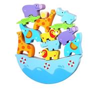 Wooden Animal Stacking Blocks - Montessori Educational Toy for Toddlers, Enhances Motor Skills & Creativity, Safe Non-Toxic Design, Perfect for Ages 2-6