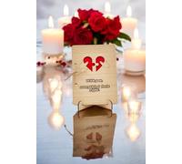 Wooden Anniversary Card - Memorable and Romantic Bamboo Gift for Him or Her for Couple, Handmade with Erasable Pen, Perfect for Special Occasions and Celebrations (Style-2)