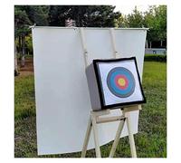 Wooden Archery Target Stand, Archery Target Shelf for Point Bag Archery Target Straw Archery Targe, Portable Support Frame with Archery Backstop Heavy Duty Arrow Netting