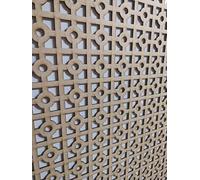 Wooden Arizona mesh Decorative Panel, Wall partition, Radiator Cover Grille, Cut-Outs, Kitchen Furniture, Laser Cut in 3mm Thick MDF (Size 1200mm x 620mm) Arizona Pattern. Made in The UK. (unprimed)