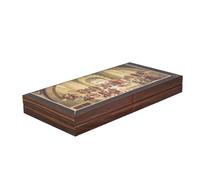 Wooden Athens Design Backgammon Set 19 Inch