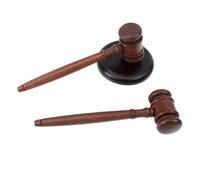 Wooden Auction Gavel with Base, Vintage Judge Hammer for Meetings | Smooth Wooden Finish, Stable Strike Surface, Stage Props and Classroom Skits, Gift for Professionals