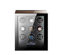 Wooden Automatic Rotate Watch Winder Storage Display Case Piano Paint Quiet Motor with Remote Control LCD Touch Screen Built-in LED Light