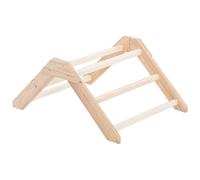 Wooden Aviary Step Ladder - Rest Rack, Poultry Tailgate Floor | Pet Climbing Bridge Miniature Bird Exercise Stand for Parrots, Mice, Guinea Pigs,