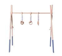 Wooden Baabby Play Gym Rack - Pine Infaants Activity Frame, Nursery Display Stand | Natural Finish Foldable Wooden Baabby Play Gym System with Newborrn Grasp Toy Hanging Setup