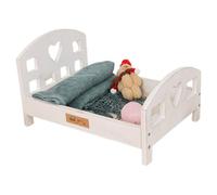 Wooden Baby Bed for Newborns Photography Vintage Posing Bed Miniature Crib Props for Newborns Photoshoots