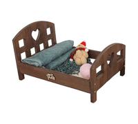 Wooden Baby Bed for Newborns Photography Vintage Posing Bed Miniature Crib Props for Newborns Photoshoots