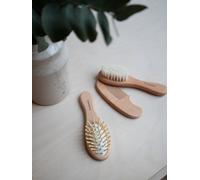 Wooden Baby Brush & Comb Set, FILIBABBA beige
