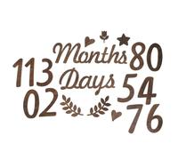 Wooden Baby Cards Newborn Sign for Monthly Markers