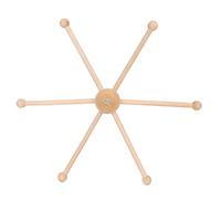 Wooden Baby Crib Mobile Frame Kit, Six Legs Wind Design Baby Mobile Holder for Toy Decoration, Easy Install