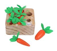 Wooden Baby Matching Game Toy Smooth Edge Design for Improving Hand-Eye Coordination and Motor Skills for Early-Learning Babies, Imported Pine Wood Material 5 X 5 X 2.2in