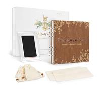 Wooden Baby Memory Book Set The Story of Baby's First 5 Years New Born Baby Girls Boys Keepsake Gift