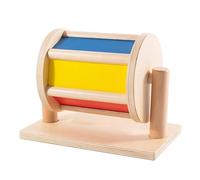 Wooden Baby Montessori Toys, Kids Sensory Sound Toy, Spinning Drum Bell Toy | Safe, Smooth, No Smell, Educational, Gifts for Kids Babies Toddlers Age 6-12 Months, 1 2 3 Years Old, for Birthday Christmas
