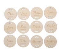 Wooden Baby Months Signs Monthly Achievement Cards for Newborn